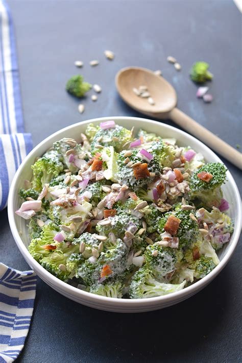 Low Carb Greek Yogurt Broccoli Salad {low Carb Gf Low