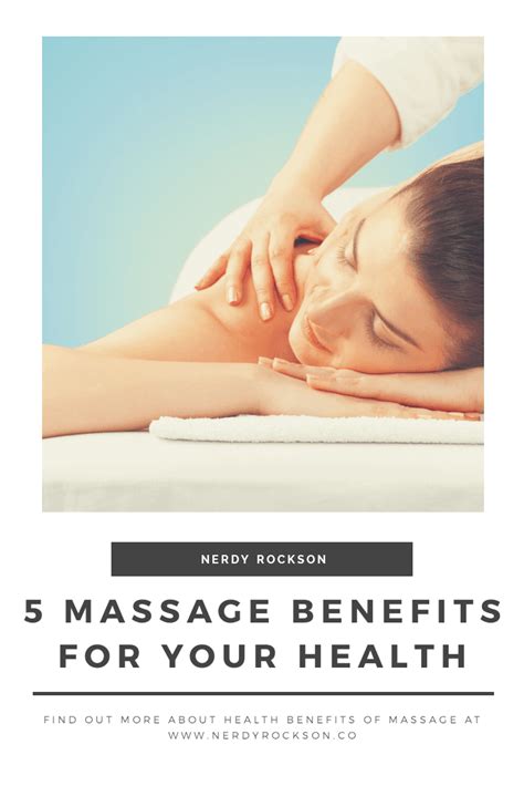 5 massage benefits for your health