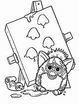 Furby Coloring Pages Printable Getcolorings sketch template