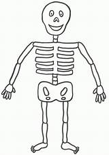 Skeleton Kids Crafts Craft Cute Halloween Coloring Pages Printable Preschool sketch template