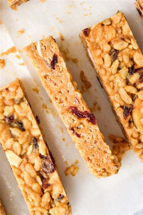 peanut butter rice krispie breakfast bars project meal plan