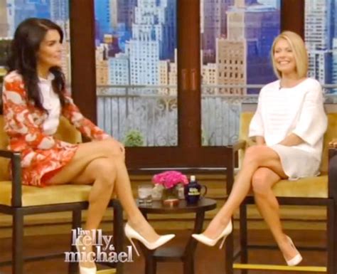 Angie Harmon Comes So Close To A Wardrobe Malfunction On Live Tv E News