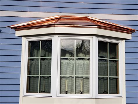 bay window  copper     completed  week metal roof house