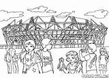 Coloring London Olympic Tower Stadium Pages Colouring Color Kids Map sketch template
