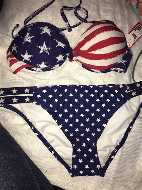 bikini on mercari bikinis american flag bathing suit bathing suits