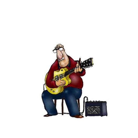 jazz guitarist  thegaffer media culture cartoon toonpool