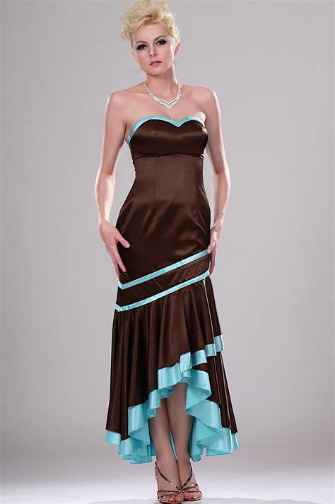 edressit brown elegant chic prom gown ball evening dress