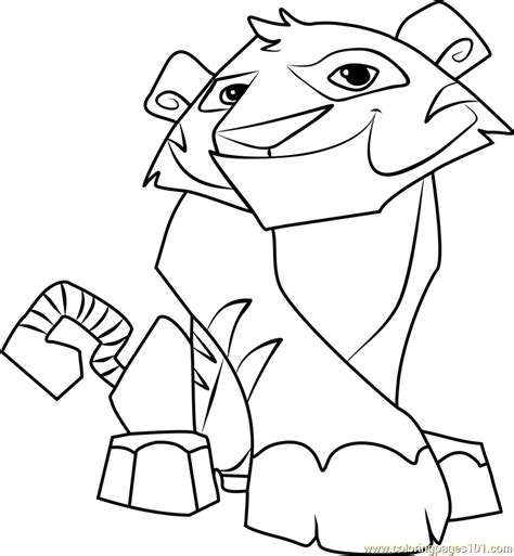 tiger animal jam coloring page  animal jam coloring pages