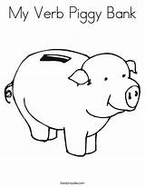 Bank Piggy Coloring Money Verb Ham Saving Am Noodle Popular Built California Usa Comments Coloringhome Library Clipart Twisty sketch template