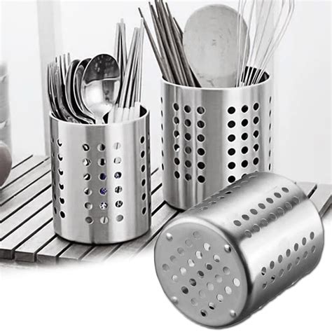 cheersus stainless steel cooking utensil holder extra large stainless