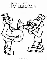 Coloring Worksheet Work Team Musician Trumpet Drum Bass Print Musicians Built California Usa Twistynoodle Favorites Login Add Ll Noodle sketch template