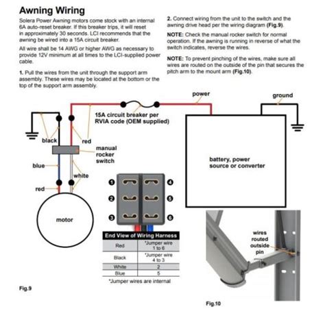 rv power awning wiring diagram wiring draw