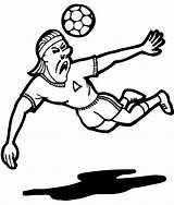 Soccer Ball Coloring Man Heading Pages Cartoon Kicking Clipart Foot Player Balls Printable Print Colouring Cliparts Gif Popular Library Comments sketch template