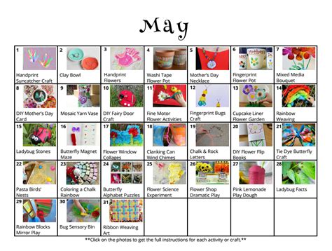 activities  kids  activity calendar