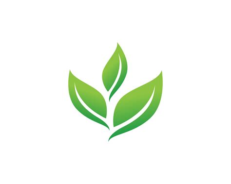 green leaf logo vector  vector art  vecteezy