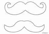 Mustache Moustache Bigode Bita Molde Escolha Pasta Coloringpage sketch template