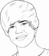 Justin Bieber Coloring Drawing Pages Printable Drawings Celebrities sketch template