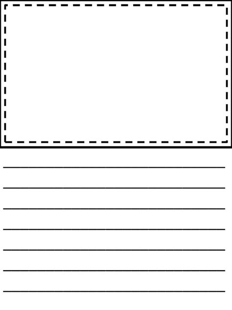 printable kindergarten writing paper kindergarten writing paper