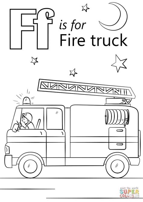 awesome image  fire truck coloring page davemelillocom truck