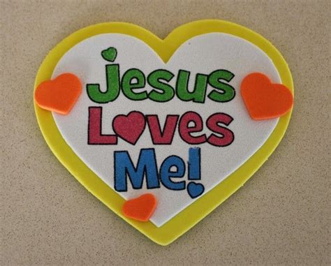 jesus loves  heart magnet craft kit magnet crafts crafts heart