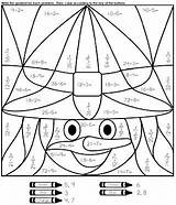 Worksheets Halloween Math Mystery Grade Fun Third Coloring Sheets 4th Grid Drawing Teacher Super Printables Visit Kids Preschool Writing Some sketch template