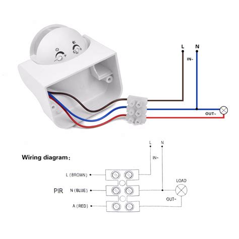 diy pir infrared motion sensor switch smart security led light motion sensor wiring diagram