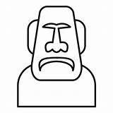 Moai sketch template