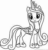 Cadence Pony Coloring Little Princess Cadance Pages Friendship Magic Coloringpages101 Shining Getcolorings Printable Armor Color sketch template