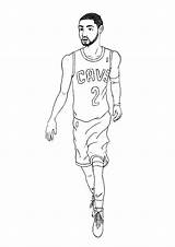 Kyrie Irving sketch template