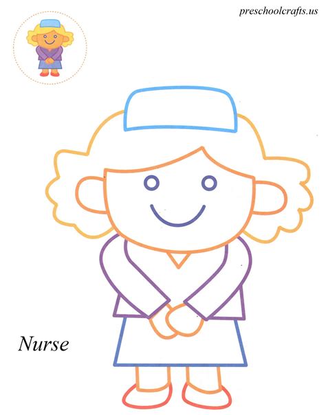 nurse coloring pages preschool crafts