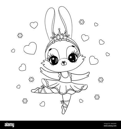 coloring ballerina stock vector images alamy