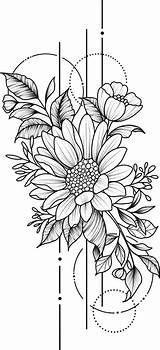 Aesthetic Tattoo Drawings Flower Drawing Floral Picsart Sketches Cool Cute Easy Pencil Simple Coolest Tattoos Choose Board Sketch Stickers sketch template