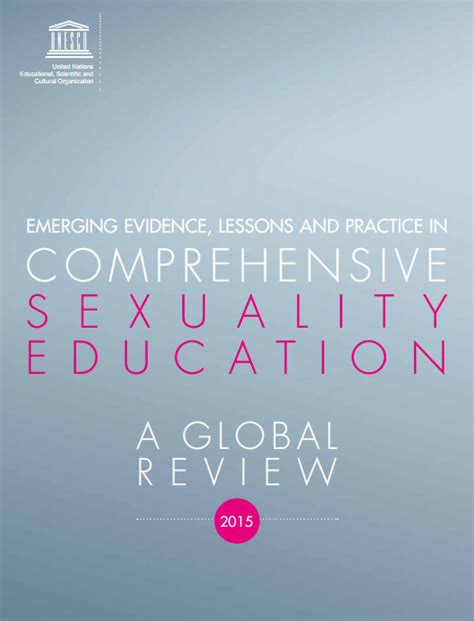 Emerging Evidence Lessons And Practice In Comprehensive Sexuality