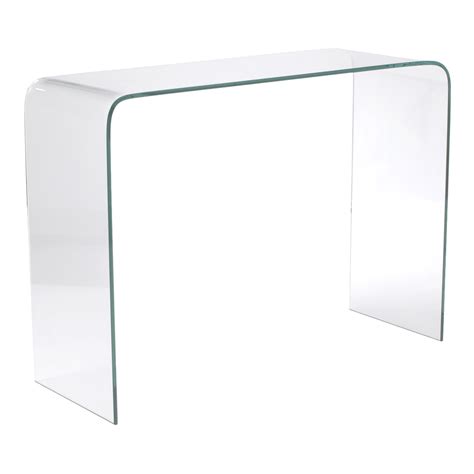 Bent Glass Console Table Affordably Modern Touch Of Modern