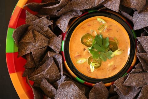 nacho cheese dip     top game day recipes   numbers popsugar food