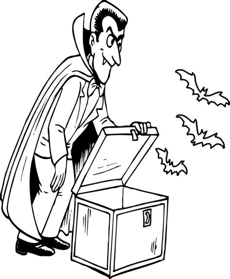halloween dracula coloring pages coloring man