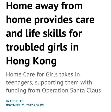 South China Morning Post Home Care For Girls