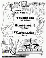 Feast Trumpets Feasts Yom Kippur Booths Tabernacles Atonement Mrshlovesjesus Parable sketch template