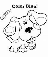 Clues Blues Coloring Blue Pages Kids Fun sketch template