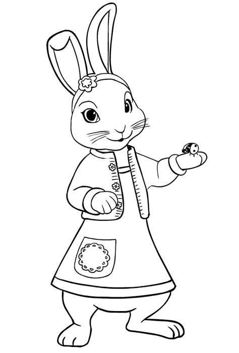 drawing  lily bobtail lfriend  peter rabbit coloring page