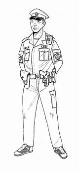 Police Coloring Policeman Pages Printable Drawing Kids Man Officers Patrolman Gits Linseed Deviantart Popular Viewing sketch template