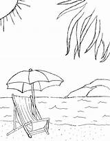 Beach Coloring Pages Printable Colouring Clothes Amelia Chairs Leave Summer Comments Chair sketch template