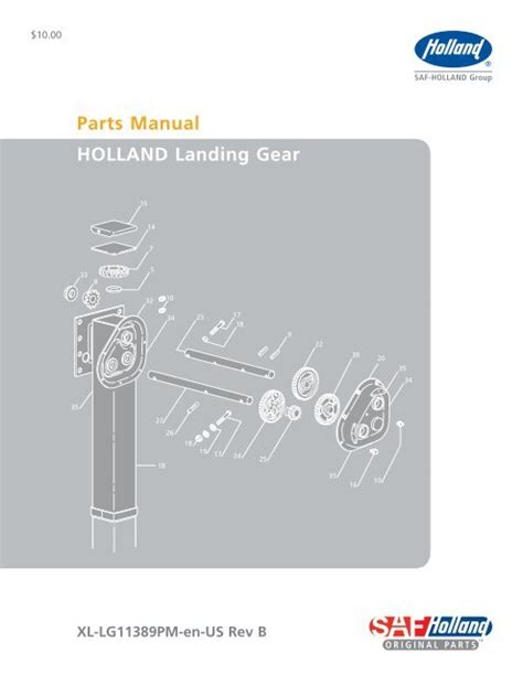 parts manual holland landing gear cbs parts