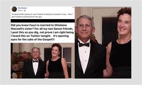 no dr anthony fauci is not married to ghislaine maxwell s