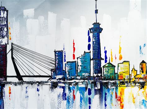 schilderijen van skyline rotterdam google zoeken art