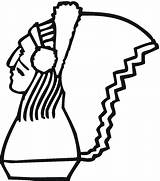 Penacho Indianer Touca Headdress Native Categorías Clipartmag Americans Colorironline Supercoloring sketch template