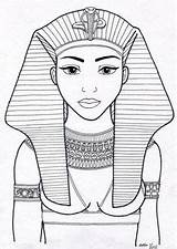 Coloring Cleopatra Hatshepsut Disegni Colorare Egitto Cleopatre Antica Sketchite Egipto Egiziana Antico sketch template