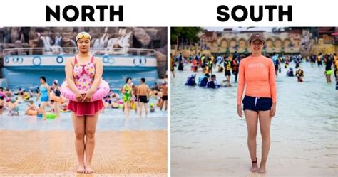 a photographer shows differences between north and south