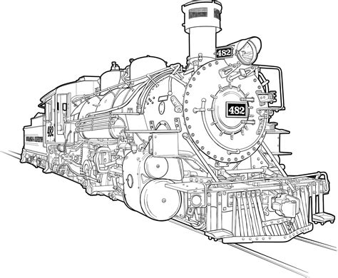 dsng  steam engine  art tech illustration  behance