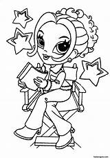 Coloring Pages Cute Girl Print Girls Printable Color Kids sketch template